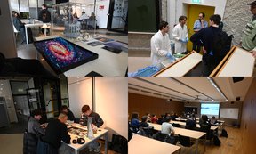 Vier Bilder mit Eindrücken vom MIP-Tag