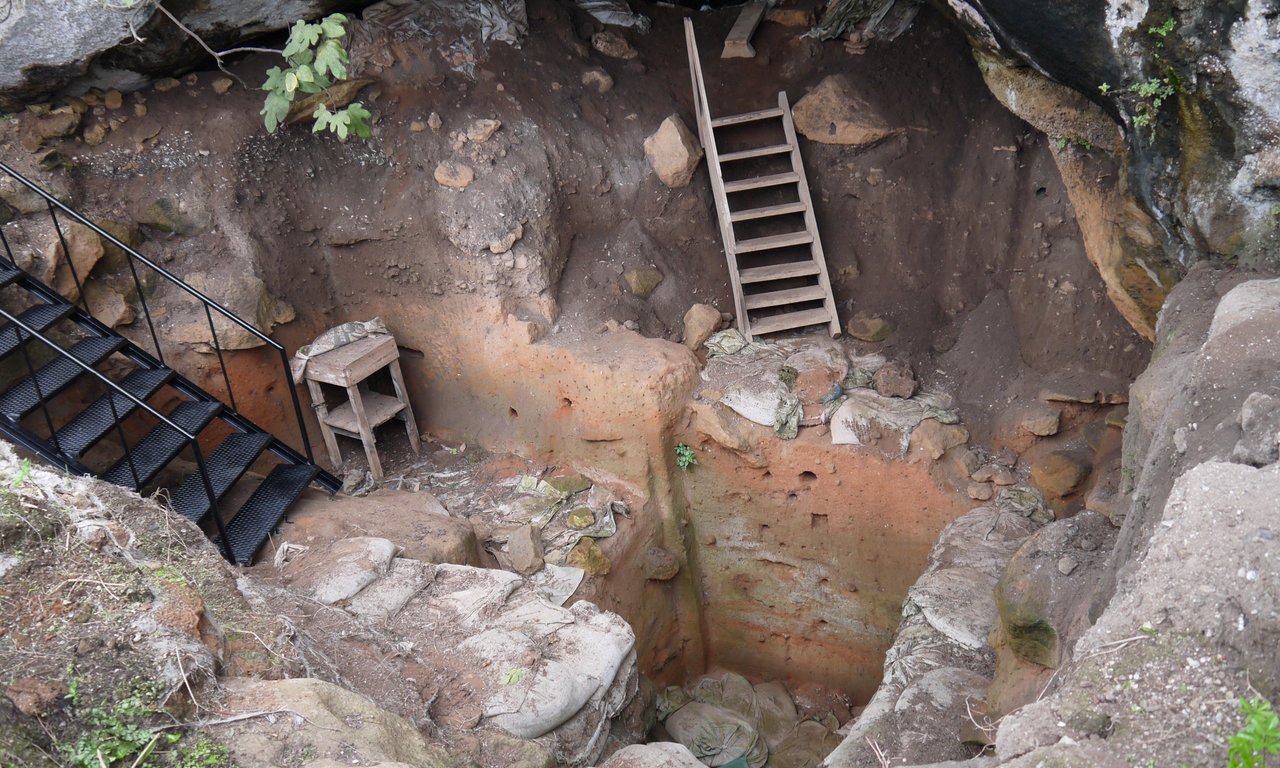 El Harhoura Höhle Marroko Ausgrabung Paläobotanik