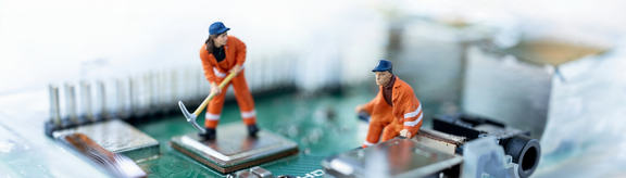 Images of AI workers