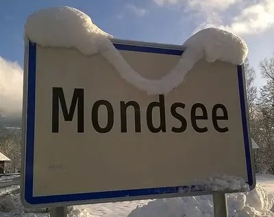 Mondsee Ortsschild