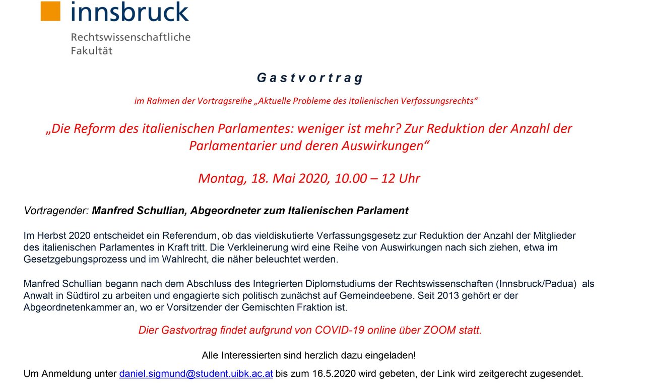 Gastvortrag Schullian