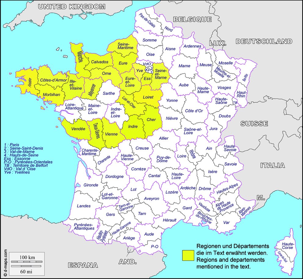 France, map