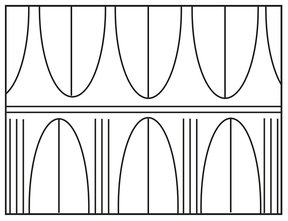 A3_A3/C1b (obere Palmetten mit Mittellinie, untere mit Mittellinie und Trennlinie in Folge, Bänder beidseits des Klangschlitzes)