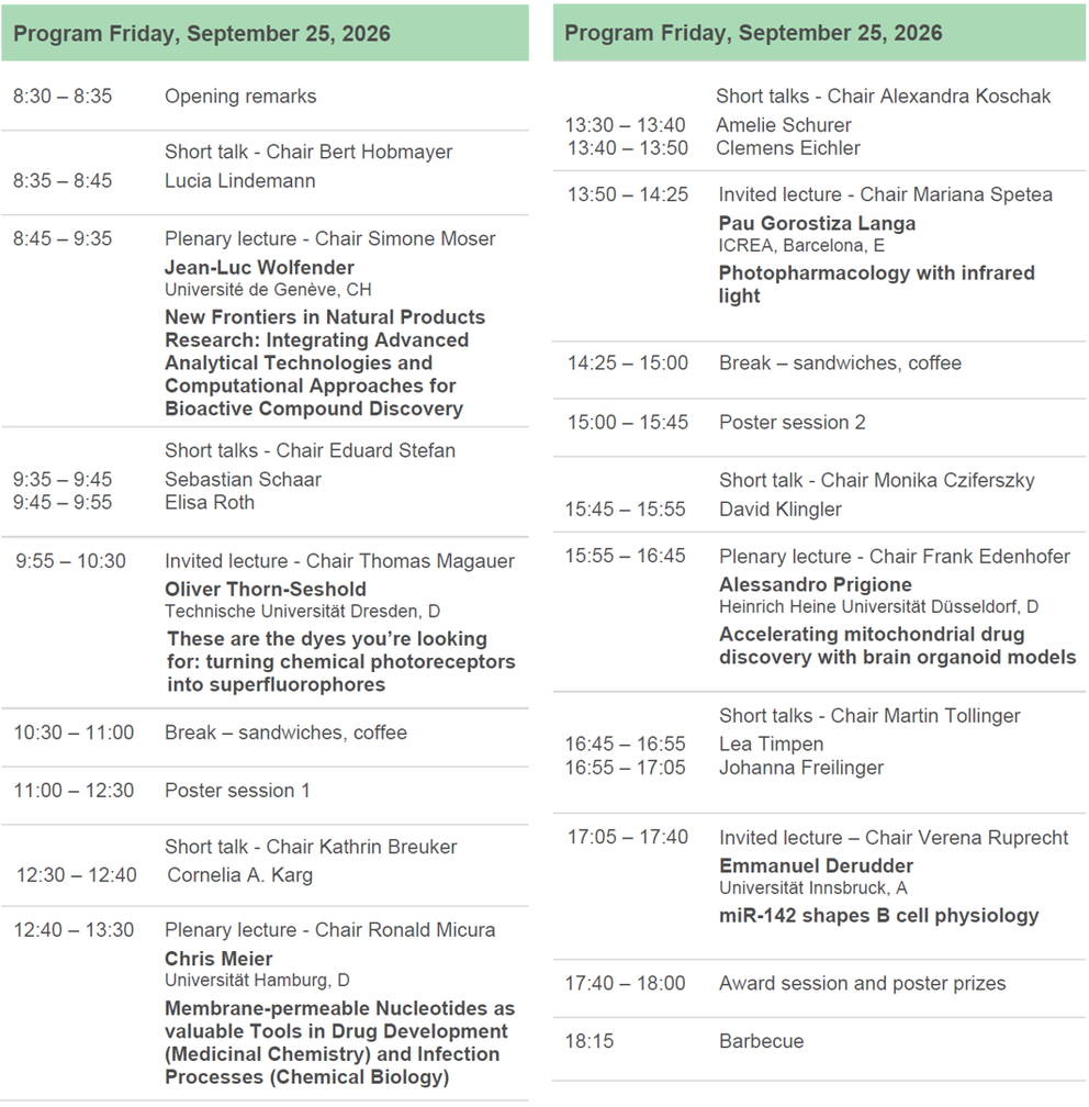 Programm CMBI Meeting 2026