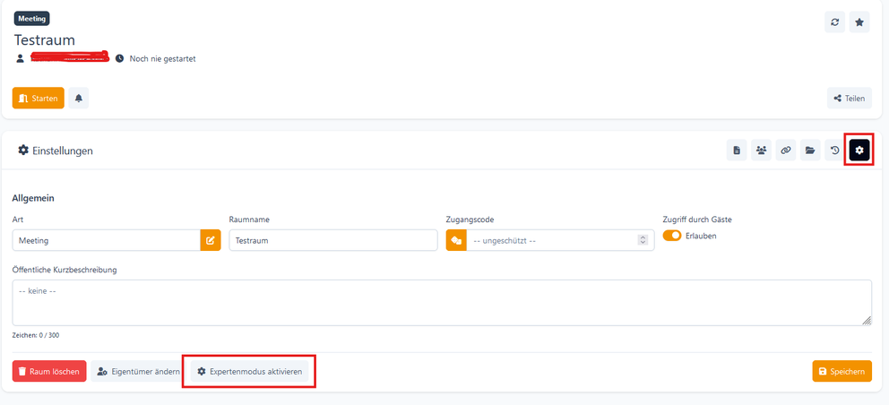 Expertenmodus aktivieren