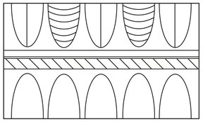 A3/B2_C2a, A1 (obere Palmetten mit Mittellinie und Schuppen in Folge, untere ohne Binnenzeichnung, zwischen Palmettenscheitel und Zentralwulst waagrechtes Band mit schräggestellten feinen Linien)