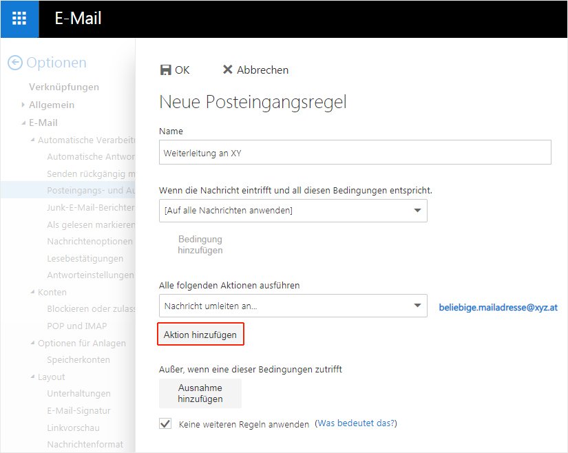 OWA Posteingangsregel 6