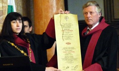 Verleihung der Ehrendoktorwürde an Prof. Georg Gärtner