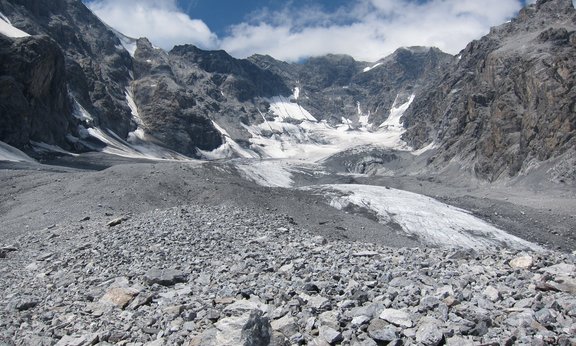 Blick auf den Suldenferner Gletscher