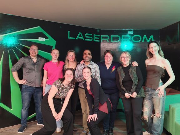 Laser-focussed farewell
