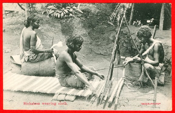Sri Lanka, Sinhalese spinning and weaving