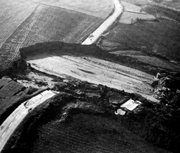 flat area schwarz-weiß Bild