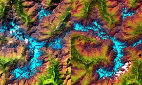 Vergleich der Geltscherausdehnung im Ortler/Cevedale Gebiet zwischen 1987 und 2015 auf Basis von Landsat 5 und Sentinel-2 Daten