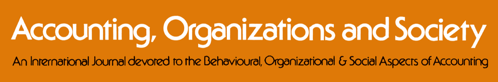 Accounting, Organizations and Society