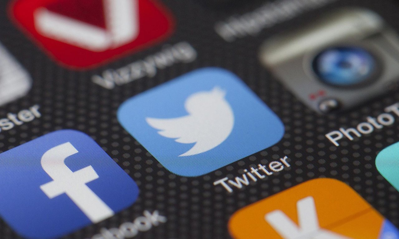 Twitter-Icon auf einem Smartphone-Screen