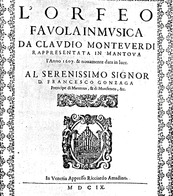 La favola d orfeo