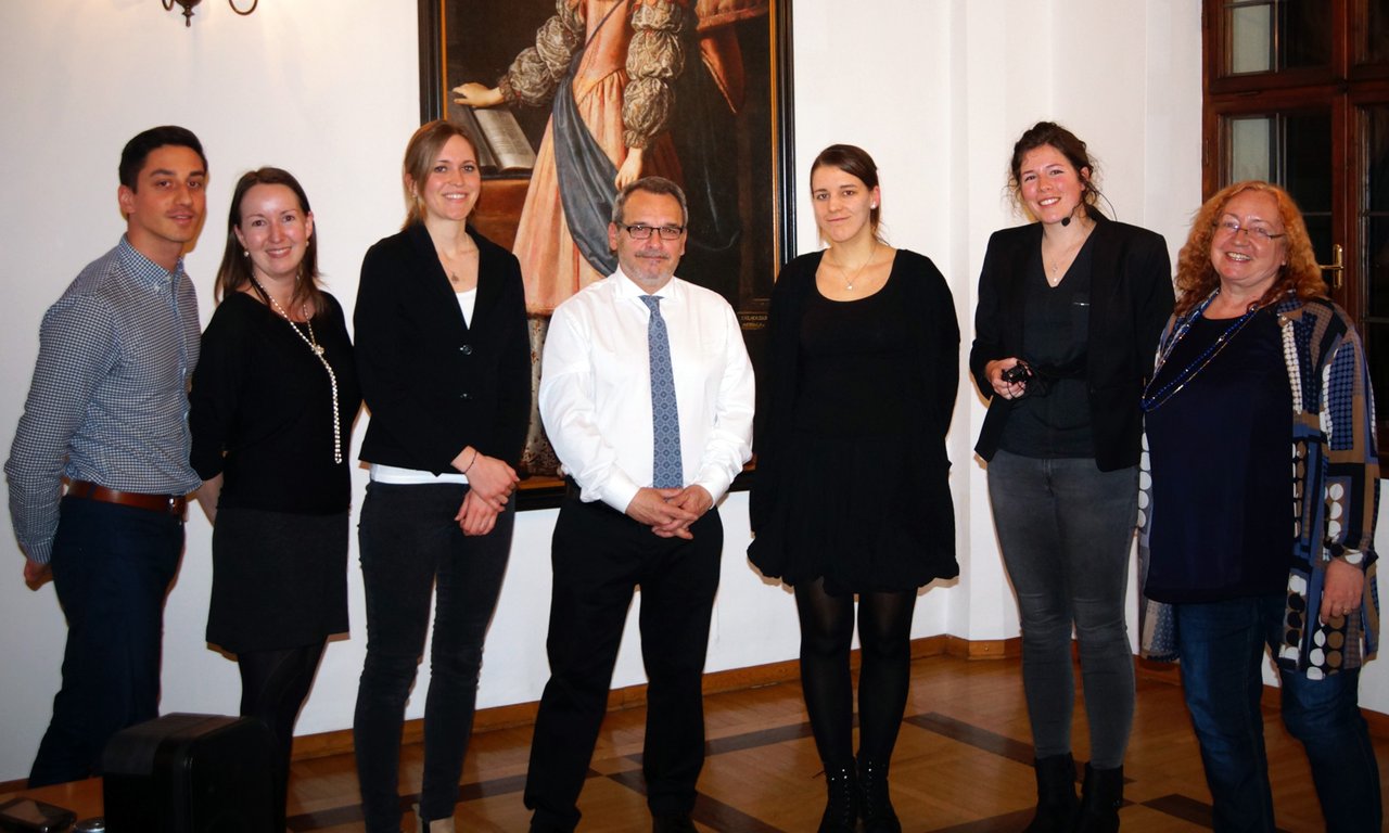Gruppenfoto nach dem Vortrag