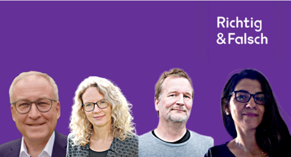 Portraits der vier Podcast-Gäste