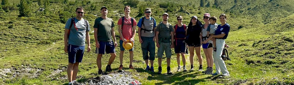 Grouppicture Sedimentary Geology during hike to Adolf-Pichler hut in August 2023