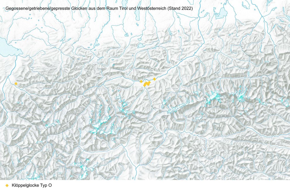 Kartierung Glocken Mittelalter und Neuzeit, Typ O