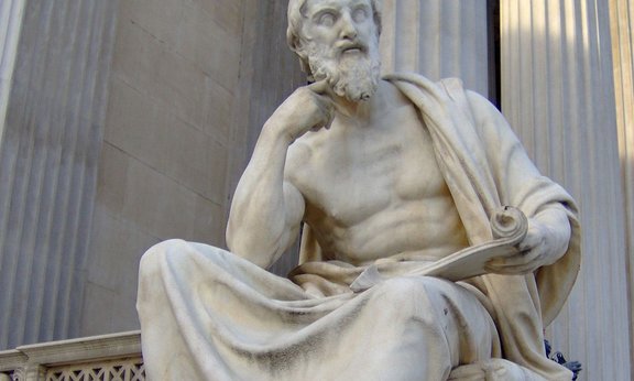 Herodotstatue vor dem Wiener Parlament