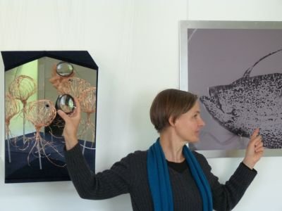 Beatrix Salcher mit Werken