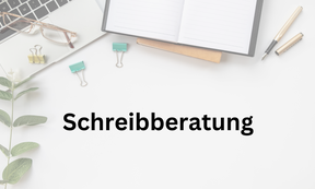 Sessel mit Aufschrift "Schreibzentrum"