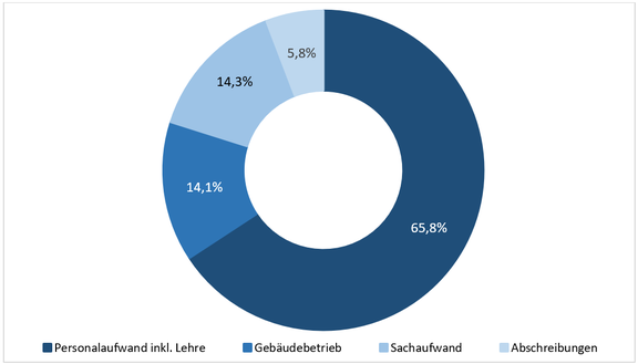 Diagramm Verteilung der Mittelverwendung