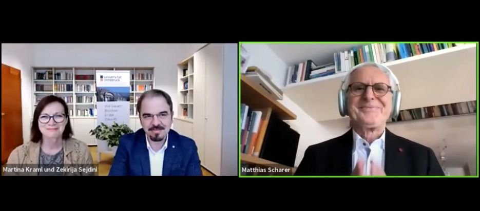 v.l.n.r. Martina Kraml, Zekirija Sejdini, Matthias Scharer