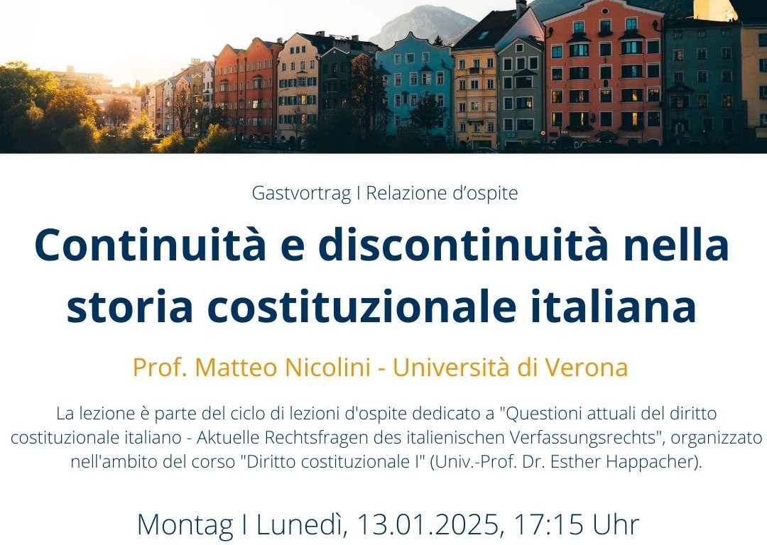 Poster relazione ospite prof. Matteo Nicolini