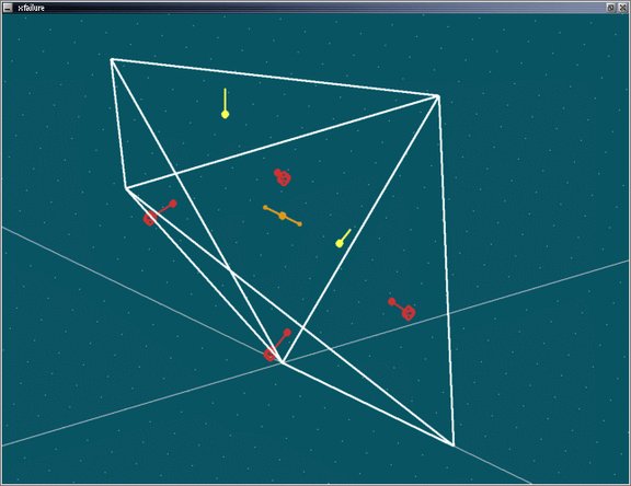 Geometrische Figur wie Diamant wireframe im Programm