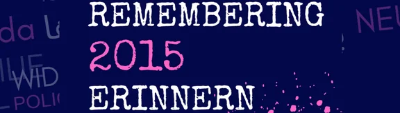 Banner Remembering 2015 Lehren aus 10 Jahren Flucht