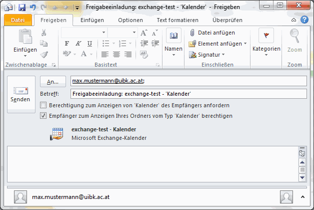 Freigabe von Ordnern 3