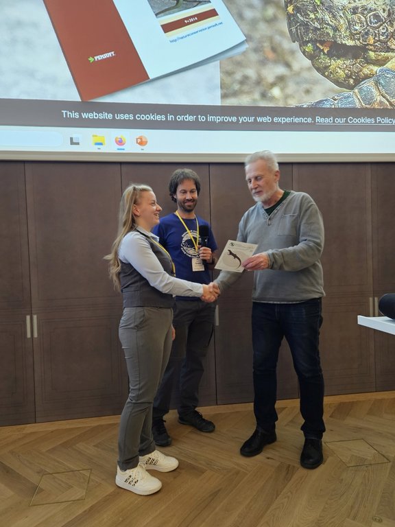 Preis für den besten Vortrag der Nachwuchswissenschaftlerin Y. Stepanyshyna (CZ/UA)