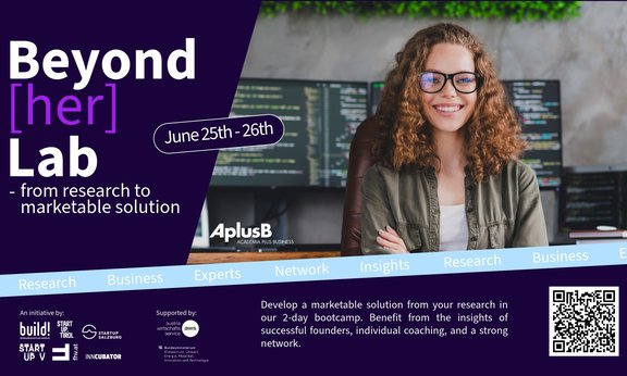 Sujet der Veranstaltung Beyond her lab