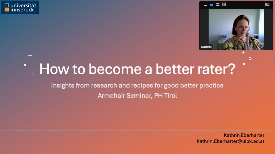 Screenshot aus dem Webroom des Seminars