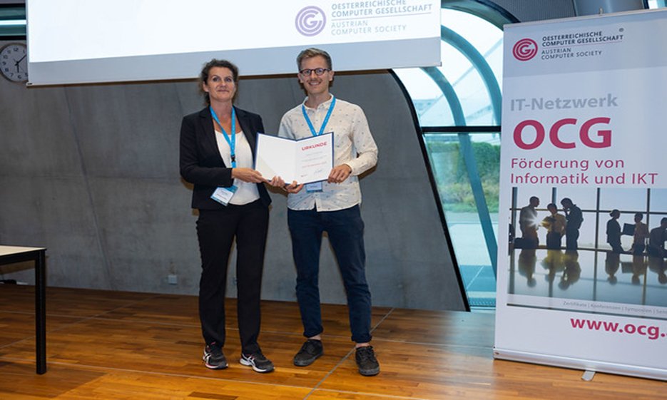 Martin Plattner erhält den OCG Förderpreis 2022