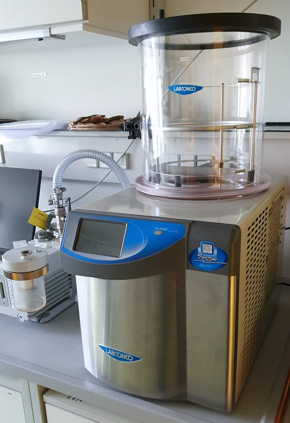 Probenvorbereitung Gefriertrocknung Labconco FreeZone 2.5 Liter -84C