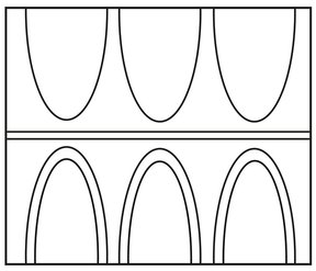 A1_A2 (obere Palmetten einfach, untere mit Doppellinie umrandet, ohne Binnenzeichnung)