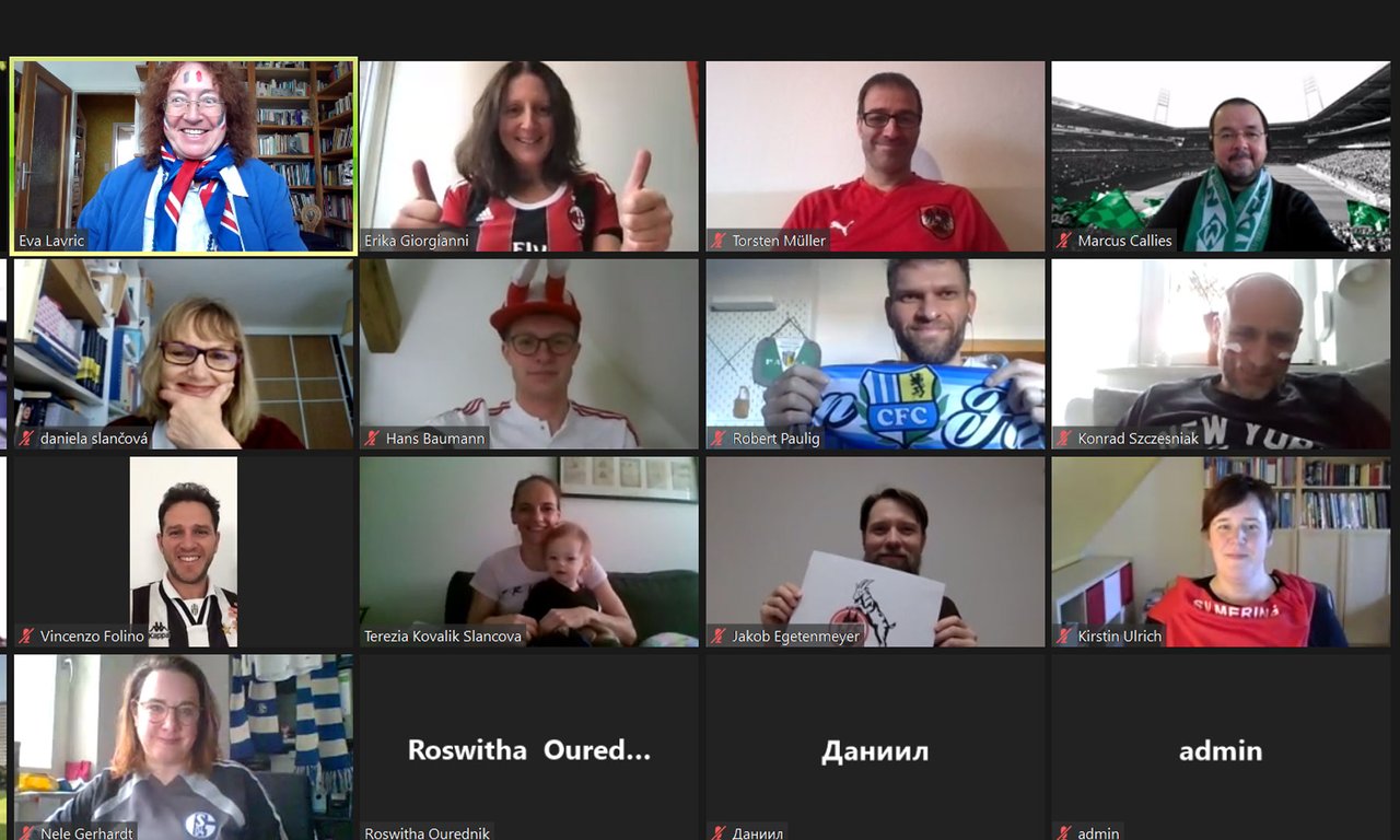 Screenshot mit Workshop-TeilnermerInnen