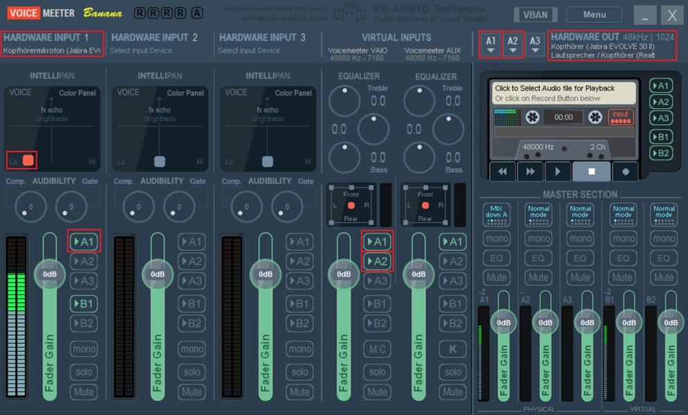 Voicemeeter Alle Einstellungen 2