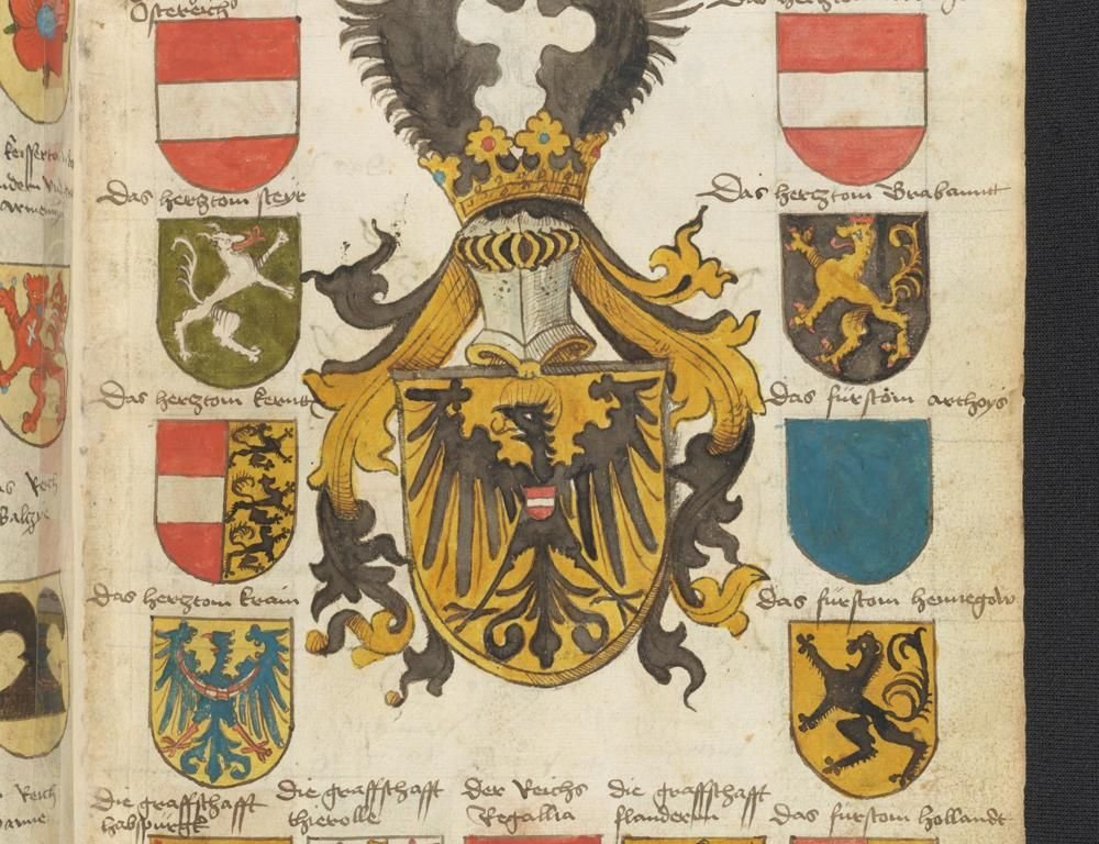 „Innsbrucker Wappenbuch“ (Jörg Rugen, ULBT, Cod. 545)