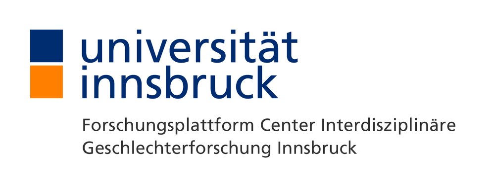 Überschrift: universität innsbruck, darunter: Forschungsplattform Center Interdisziplinäre Geschlechterforschung Innsbruck