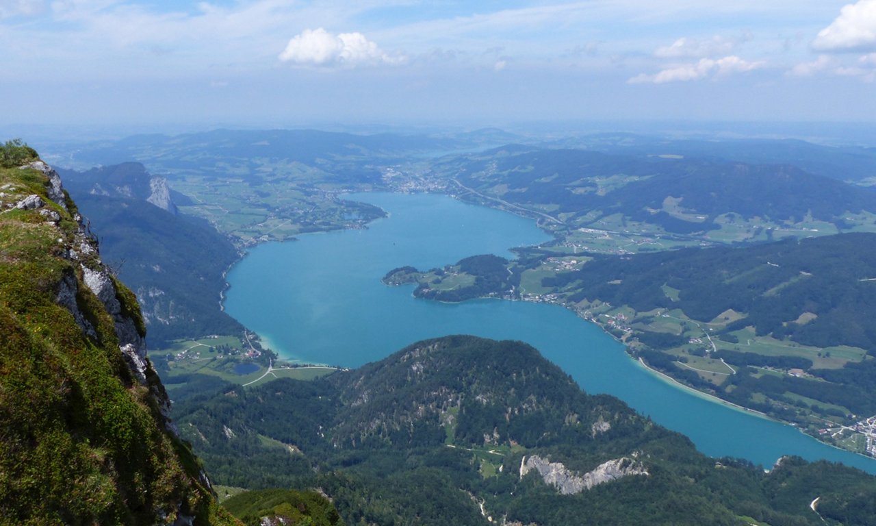Blick vom Schafberg auf den Mondsee