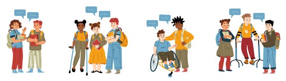 graph: children-with-disability-school-friends