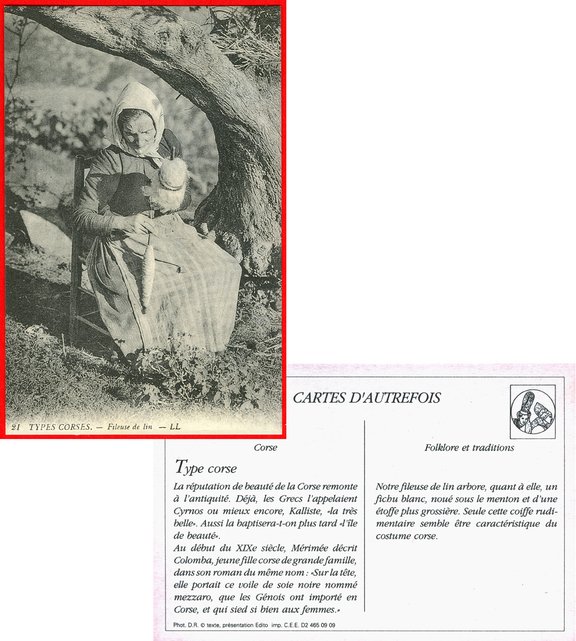 Corsica, woman spinning