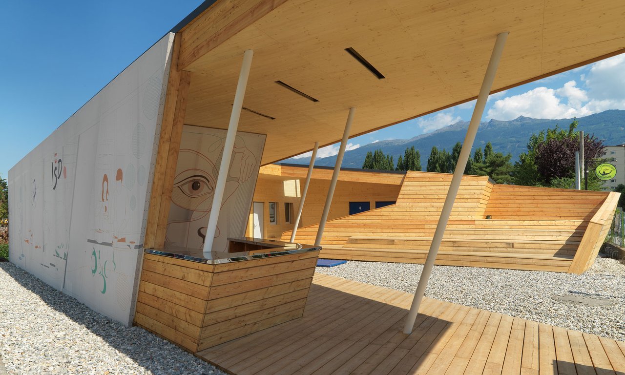 Temporäres Stadtteilzentrum in der Reichenau