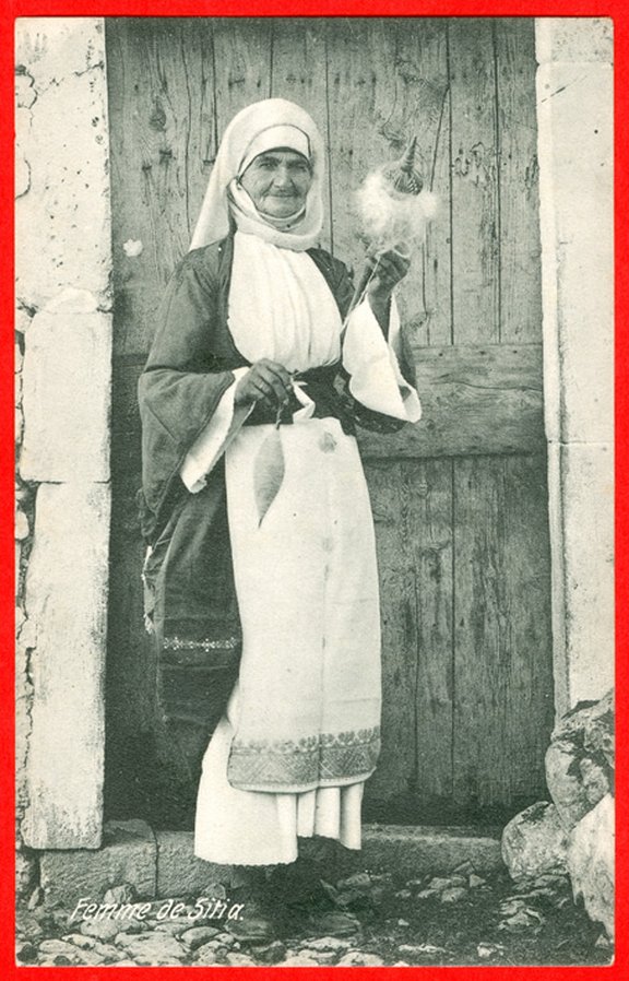 Greece, Crete, Sitia, woman spinning