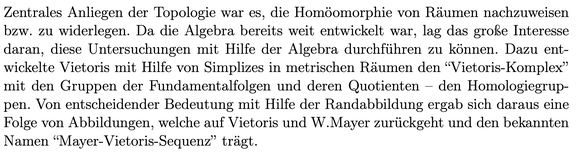 Leopold Vietoris’ mathematische Arbeiten
