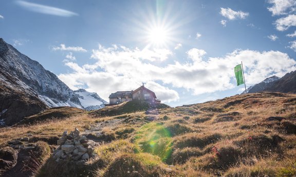 Taschachhaus in den Ötztaler Alpen